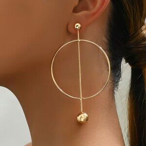 Large Gold Hoop Earrings